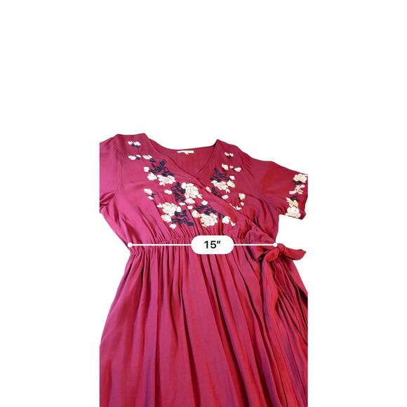 Jessakae - Rosebuds & Romance Maxi Dress in Burgundy - XL - Picture 8 of 14